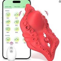 Tragbarer Höschen vibrator mit App & Fernbedienung Schmetterlings vibratoren Klitoris Stimulator Vibrierendes Höschen Sexspielzeug für Frauen