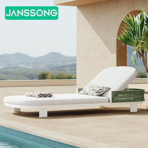 Chaise longue en aluminium pour l'extérieur, transats de jardin, mobilier de patio, chaise longue en métal, chaise longue de plage, lit de repos, mobilier d'extérieur - Product Image 2