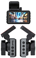 Caméra de voiture Ultra-haute définition 4K + 2K double enregistrement Vision nocturne Détection de collision Connexion WIFI 3 pouces pour téléphone portable