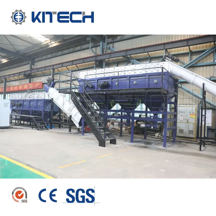 Venta directa de fábrica china 500-2000KG Reciclaje de plástico blando Pe Línea de lavado y granulación