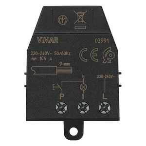 Vimar <b>Relay</b> Module 10A 220-240V 50/60Hz For Impulse Control - Product Image 1