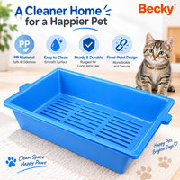 Bac à litière pour chat à 3 niveaux de haute qualité avec système de tamisage automatique, toilette manuelle sans déblotage, facile à nettoyer, pour chats