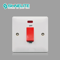 2025 yeni İngiltere BS fabrika fiyat bakalit sertifikası 20A & 45A anahtarları Dimmer duvar prizi ev soket