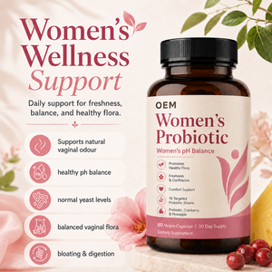 Lactobacillus Probiotic Capsules Feminine Flora Balance & Digestive Health Support Oem Custom Formula C-gmp Certified - Product Image 3
