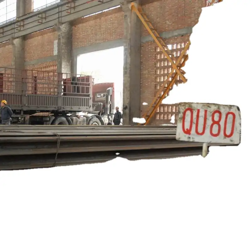 GB 표준 QU80 철도 강철 레일 크레인 철도