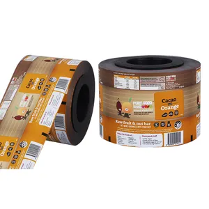 Custom Print Plastikfolie Laminierte Heiß siegel bare flexible Lebensmittel rolle Film für Cookie Candy Nuts Gewürz verpackung