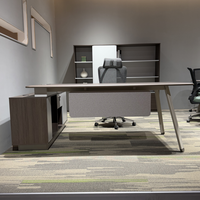 Bureau de direction moderne pas cher avec tiroirs pour patron, directeur général, ou bureau à domicile – Meuble de bureau en gros