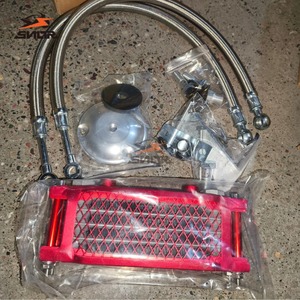 Radiatore <span class=keywords><strong>Olio</strong></span> Moto SNOR con Protezione a Rete Larga Adatto per Off-road CB CG per Radiatore T1 e Qianlong - Product Image 1
