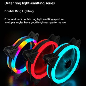 Niedriger Preis COOLMOON OEM Support Benutzer definiert Ihr LOGO Low MOQ 120mm <span class=keywords><strong>Computer</strong></span> gehäuse mit fester Farbe PC-Gaming-Gehäuse Lüfter PC-Lüfter - Product Image 3