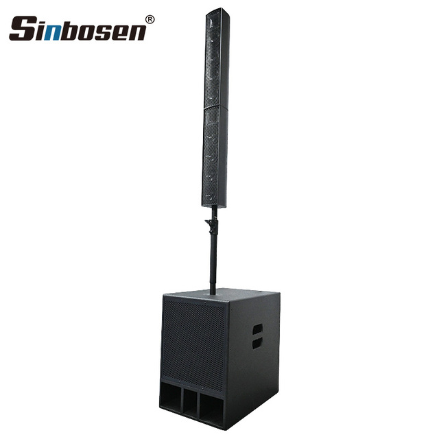 LA445 Professional Dual 12 Inch Active Line Array Sound Column Speakers Audio System
