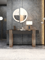 Table de rangement de luxe en acier MDF, nouveau, meuble de salon et d'hôtel, avec Console latérale moderne avec miroir