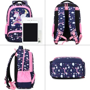 Idea regalo per l'<span class=keywords><strong>asilo</strong></span> in Nylon in poliestere in 2025 impermeabile <span class=keywords><strong>zaino</strong></span> <span class=keywords><strong>unicorno</strong></span> di grande capacità per ragazze modello Anime stile Casual - Product Image 3