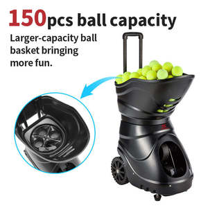 Macchina Lanciapalle da <span class=keywords><strong>Tennis</strong></span> Portatile con Scocca Solida Antiurto, Bassa Rumorosità, Uscita Palla Costante, Controllo APP+Telecomando per Uso Quotidiano - Product Image 4