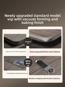 高档实木办公桌豪华简约现代办公家具商务办公桌中国制造商 - Product Image 2