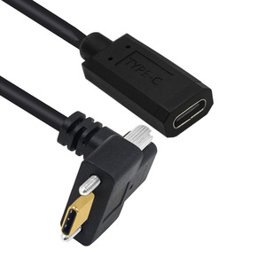 Usb3.1 Type C Right Angle Data <b>Cable</b> 0.6m 10Gbps <b>Computer</b> Use Shielded Pure Copper PVC Jacket - Product Image 2