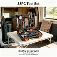 Kit d'outils multifonctions pour la rénovation de la maison, 38 pièces, outils à main robustes pour les petites rénovations et les opérations d'assemblage