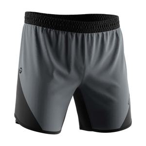 Pantalones Cortos Deportivos Básicos de Corte Curvo para Hombre, para Gimnasio, Fitness, Entrenamiento, Spandex/Poliéster, Cintura Baja - Product Image 3