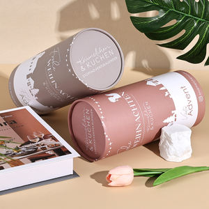 กล่องกระดาษทรงกระบอกสำหรับเครื่องสำอาง ทำจากวัสดุรีไซเคิล ย่อยสลายได้ พิมพ์สี CMYK แบบส่วนตัว - Product Image 2