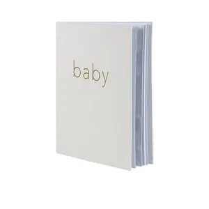 Álbum de fotos de 8.6x11 polegadas, cobertura rígida para bebês, livro de memória de primeiro ano, serviço de impressão de livro