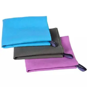 Microfiber 수건 주문 로고는 스웨드 체조 스포츠 수건 물자 Microfiber 직물을 인쇄했습니다