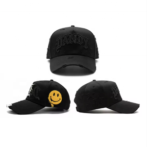 قبعات مطرزة مخصصة من الجلد المدبوغ بتصميم 5 ألواح، قبعات باربا الأصلية، قبعات ذهبية للحية مع علبة - Product Image 6