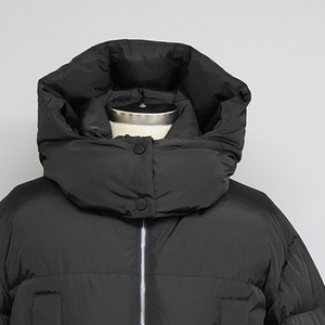 Veste matelassée noire OEM ODM pour femmes, veste courte rembourrée, manteaux en duvet pour femmes - Product Image 4