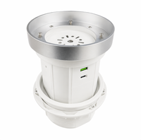 Regleta de Enchufes Empotrable con Tapa de Mármol, Cargador Rápido para Portátil Tipo C de 20W, 3 Tomas de Corriente Ocultas para Encimera de Cuarzo