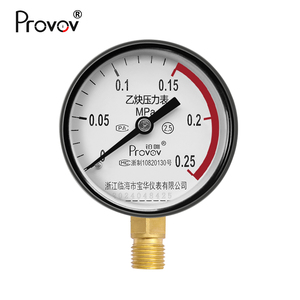 Calibração do seletor do diâmetro 60mm Nitrogênio gás Hélio Argônio Oxigênio Dióxido de carbono Hidrogênio Metano Medidor de pressão acetileno - Product Image 2
