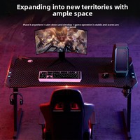 Escritorio de Juegos para Computadora en Forma de Z, Económico, con Luz RGB