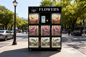 Tùy chỉnh cao cấp Màn hình cảm ứng hoa bán hàng tự động bó hoa lạnh tự động máy bán hoa - Product Image 6