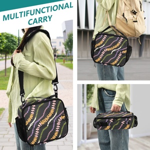 New Arrival Custom Design Nylon Fabric Lei Print Office Work Adult Women Cooler Bag Hawaii Insulated Lunch Bag With Two Handle - Product Image 6