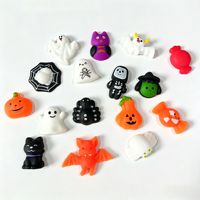 Série Halloween Jouets Squishy en caoutchouc à presser, modèles Citrouille, Fantôme, Dumplings, anti-stress et pour la décompression, transfrontaliers