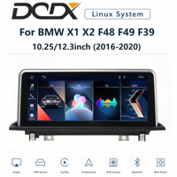Pour BMW X1 F48 F49 X2 F39 NBT/EVO (2016-2020) Système Linux 10.25"/12.3" pour autoradio, unité centrale multimédia sans fil et CarPlay