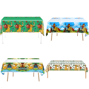 <span class=keywords><strong>SIMBA</strong></span> จากไลออนคิงส์ผ้าปูโต๊ะสำหรับงานเลี้ยงวันเกิดของเด็กผ้าปูโต๊ะสไตล์การ์ตูนผ้าคลุมโต๊ะและเครื่องใช้บนโต๊ะอาหารสำหรับวันขอบคุณพระเจ้าและงานเลี้ยงทารก - Product Image 4