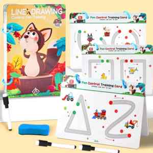 Libro de Actividades Educativas para el Autismo, Práctica de Escritura de Letras y Números, Control del Lápiz, para Niños de 3 a 6 Años, Habilidades Motoras Finas - Product Image 2