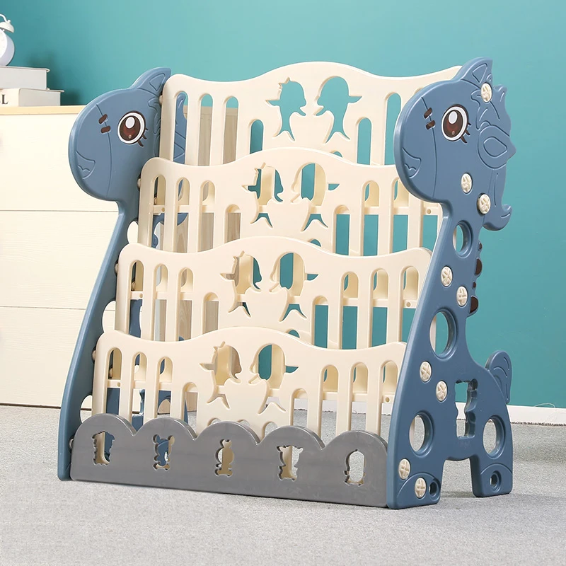 Пластиковая комнатная детская книжная полка и игрушечный шкаф книжная полка для детей