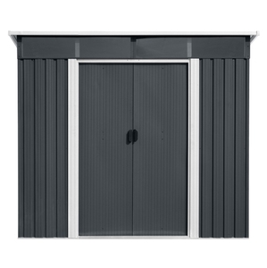6'x8'ft Vente Chaude Taille <span class=keywords><strong>Abri</strong></span> De <span class=keywords><strong>Jardin</strong></span> Pent Toit Avec Lucarne Fenêtre Hangar En Métal - Product Image 2