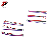 Rakitan kabel kustom profesional, dengan rangkaian kabel 2.54mm 2/3/4/5/6 Pin konektor wanita untuk aplikasi elektronik
