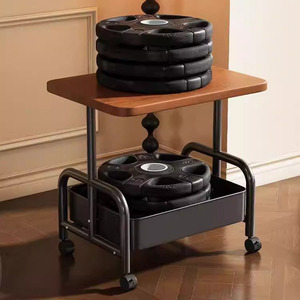 Mesa Auxiliar Económica para Sofá, Mesa Auxiliar Móvil de 2 Niveles, Mesa de Centro Metálica con Almacenamiento para Sala de Estar o Dormitorio - Product Image 4