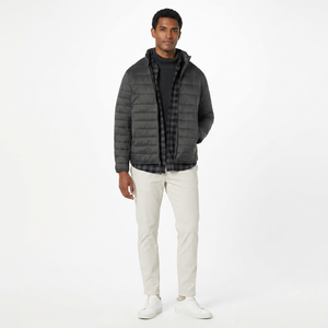 Veste matelassée pour homme personnalisée pour l'extérieur, avec isolation thermique en toile respirante, finition imperméable, style streetwear, hiver - Product Image 1