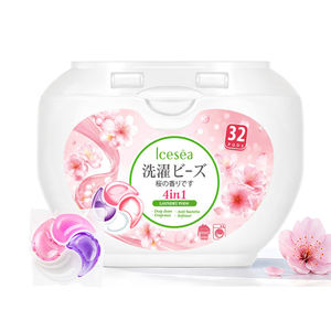 Capsules de lessive OEM 4-en-1, détergent concentré multi-enzymes détachant et adoucissant pour tissus, pour peaux sensibles, vente en gros - Product Image 1