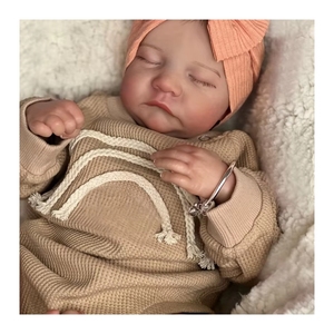 19 pulgadas/49Cm <span class=keywords><strong>Reborn</strong></span> ya pintado terminado Levi durmiendo bebé recién nacido tamaño 3D piel venas visibles muñeca <span class=keywords><strong>de</strong></span> <span class=keywords><strong>arte</strong></span> coleccionable - Product Image 1