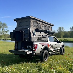 Moderna caravana <span class=keywords><strong>de</strong></span> aluminio para camioneta, diseño deslizable e impermeable, ligera, plegable y móvil, para viajes todoterreno 4x4. - Product Image 1