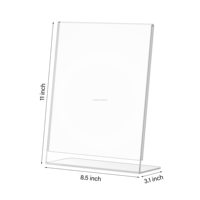 HoFong-Présentoir en acrylique A4 pour affichage de brochures dans les magasins, les restaurants et la maison