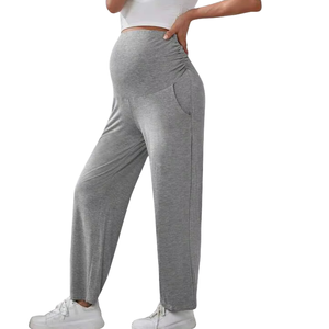 Pantalons <span class=keywords><strong>de</strong></span> maternité pour femmes, bas <span class=keywords><strong>de</strong></span> <span class=keywords><strong>jogging</strong></span> sur le ventre, pyjamas <span class=keywords><strong>de</strong></span> <span class=keywords><strong>grossesse</strong></span> longs, pantalons <span class=keywords><strong>de</strong></span> yoga - Product Image 1