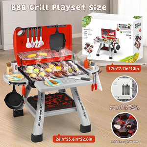 Pretend Play <b>Kitchen</b> Little Chef Play Cooking <b>Set</b> Realistic Smoke <b>Toy</b> Kids BBQ Grill Play <b>Toy</b> - Product Image 6
