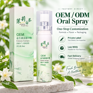 Spray buccal portable parfum jasmin personnalisable recommandé par <span class=keywords><strong>le</strong></span> fabricant, nettoie efficacement la bouche et élimine la mauvaise haleine - Product Image 1