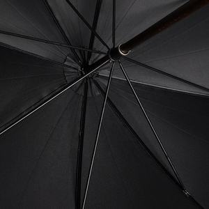 <span class=keywords><strong>Beau</strong></span> tissu de pongé noir à la mode, poignée en bois d'érable, parapluies droits pour hommes, regenschirm - Product Image 4