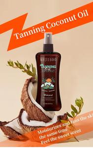 240ml venta directa de fábrica cuerpo bronceado brillo bronce piel cuerpo aceite de absorción rápida bronceado hidratante aceite de coco - Product Image 5