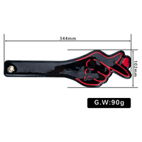 BLQ OEM Pagaies de fessée SM en forme de cœur, taille réglable, fouet de bondage BDSM, en cuir PU imperméable noir, certifiées CE ROHS, pour adultes